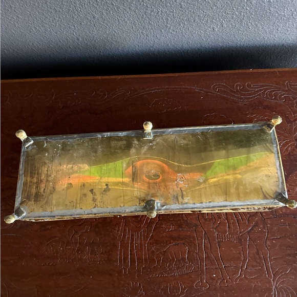 Antique Brass Footed Planter - Picture 4 of 6